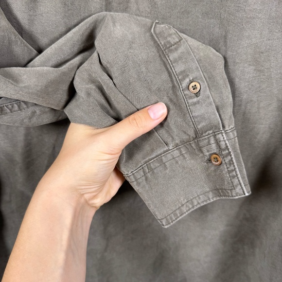 Babaton | Utility Shirt | Large | Light Olive Green | Button-down | Relaxed Fit - Picture 3 of 12